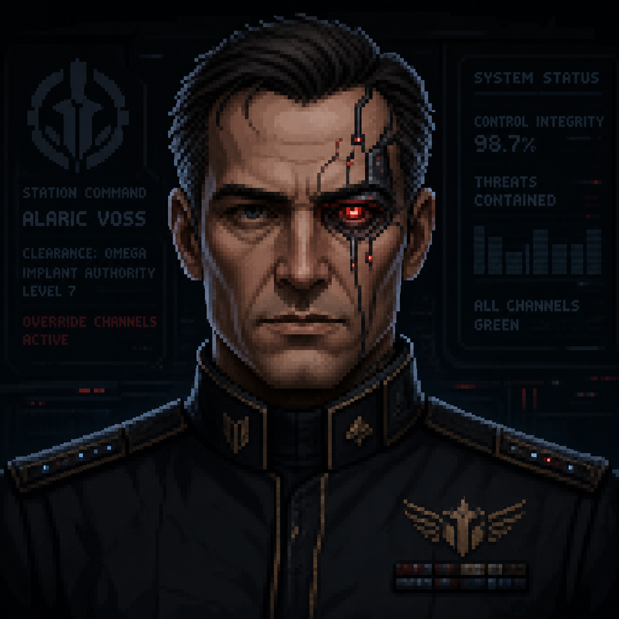 Commander Alaric Voss portrait