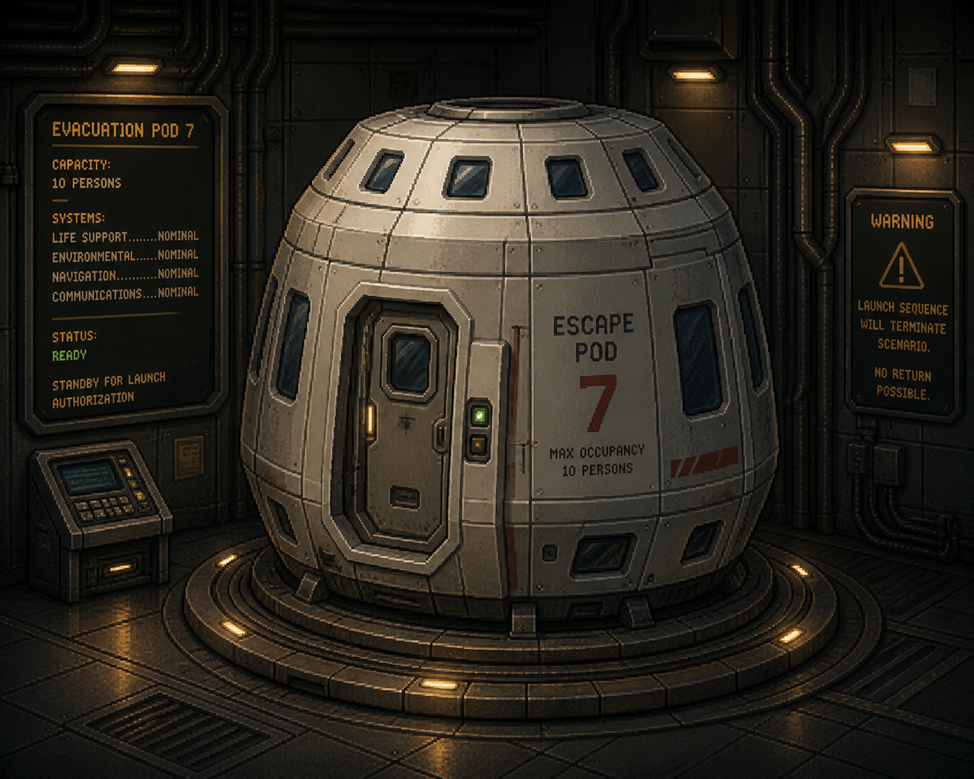 Escape Pod object illustration