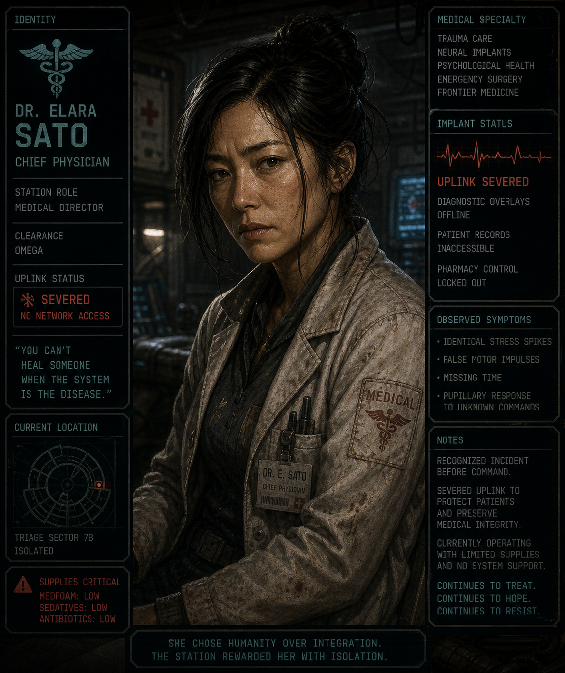 Dr. Elara Sato portrait