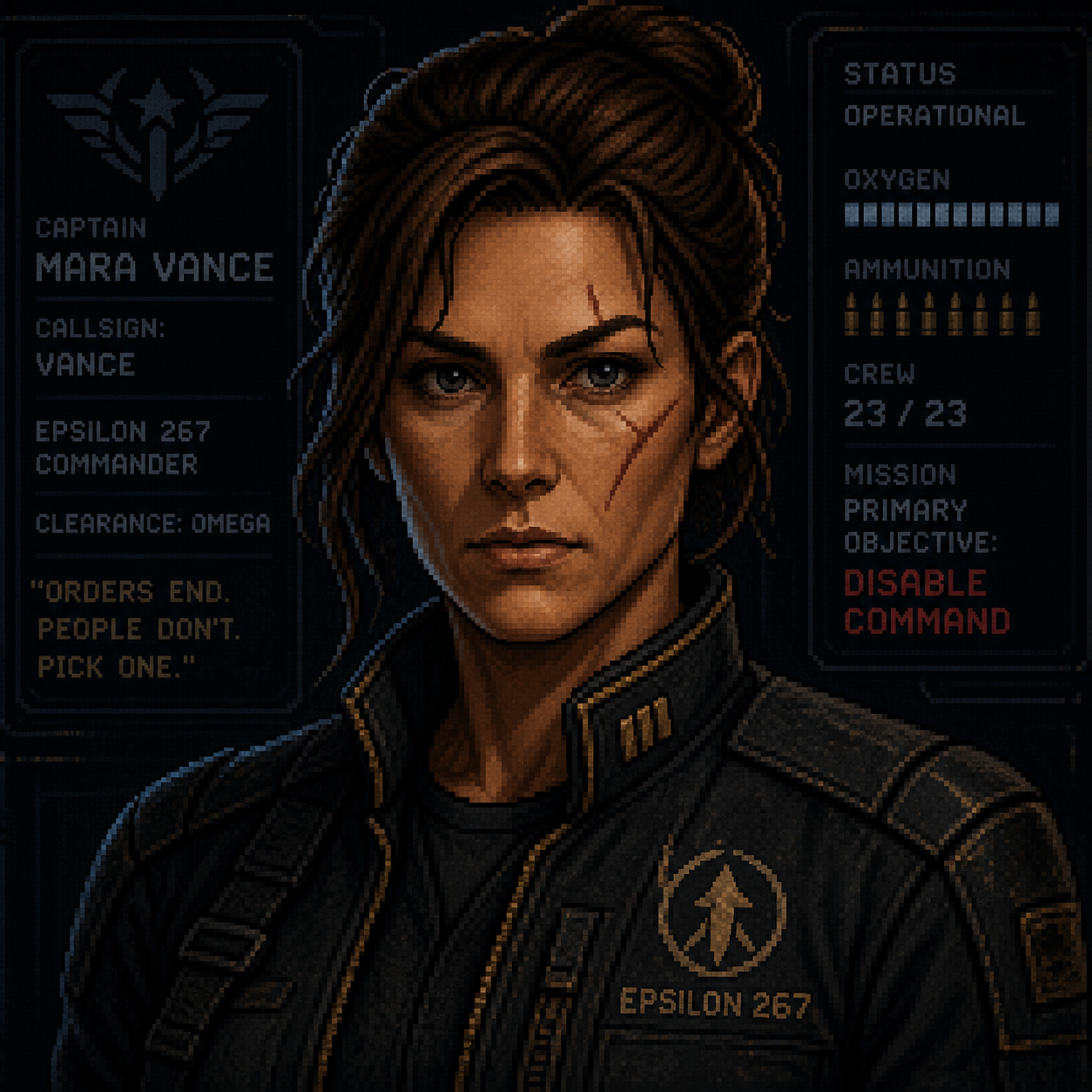 Captain Mara Vance portrait